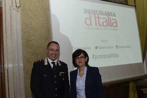 Fabio Di Rezze (Comandante NOE Udine) e Sara Vito (Assessore regionale Ambiente ed Energia) al convegno "Economia circolare in Friuli Venezia Giulia: riciclo, legalità e best practice per lo sviluppo del territorio" - Trieste 07/09/2017